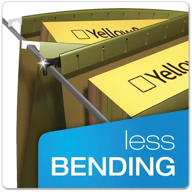 Alt view image 10 of 13 - Pendaflex 615215 Poly Laminate Reinforced Hanging Folders, Letter, Green, 20/Box, 1 Box