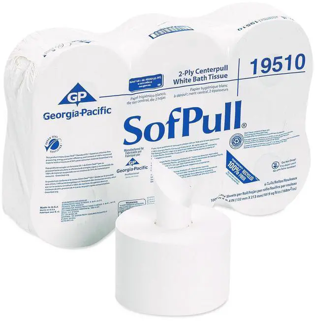 Alt view image 6 of 12 - SofPull High Capacity Center Pull Tissue 1000 Sheets/Roll 6 Rolls/Carton 19510