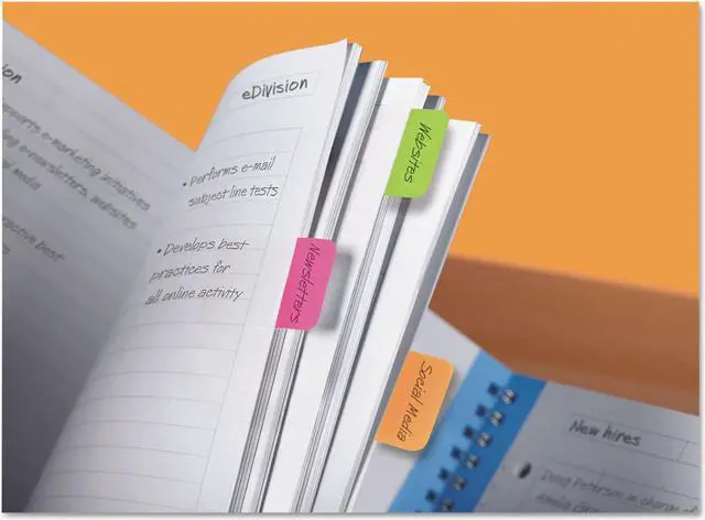 Alt view image 17 of 18 - Post-It Tabs 1" Tabs, 1/5-Cut Tabs, Assorted Brights, 1" Wide, 66/Pack 686PGO