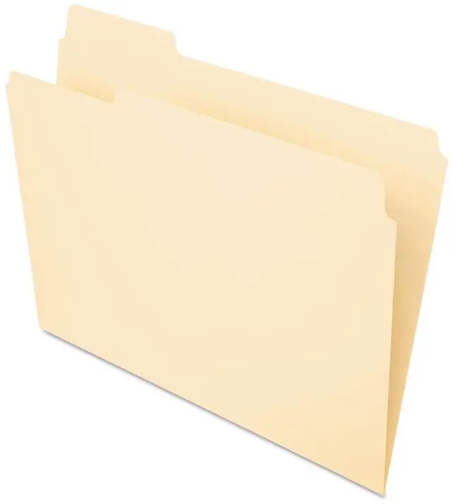 Main image of Pendaflex Essentials File Folders 1/3 Cut First Position Top Tab Letter Manila 100/Box 752131