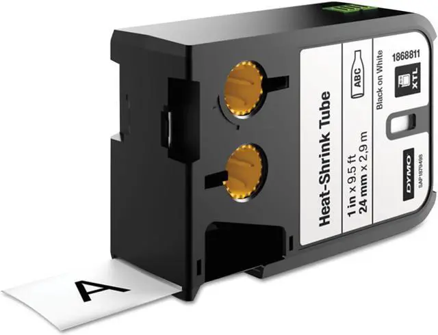 Alt view image 3 of 7 - Xtl Heat-Shrink Tube Labels, 1" X 9.5 Ft, White/black Print