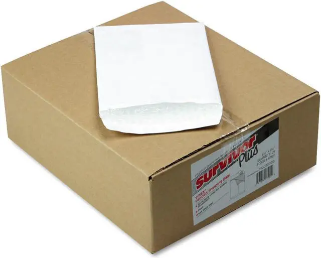 Alt view image 5 of 7 - Quality Park R7501 Tyvek Air Bubble Mailer  Self-Seal  Side Seam  6 1/2 x 9 1/2  White  25/box