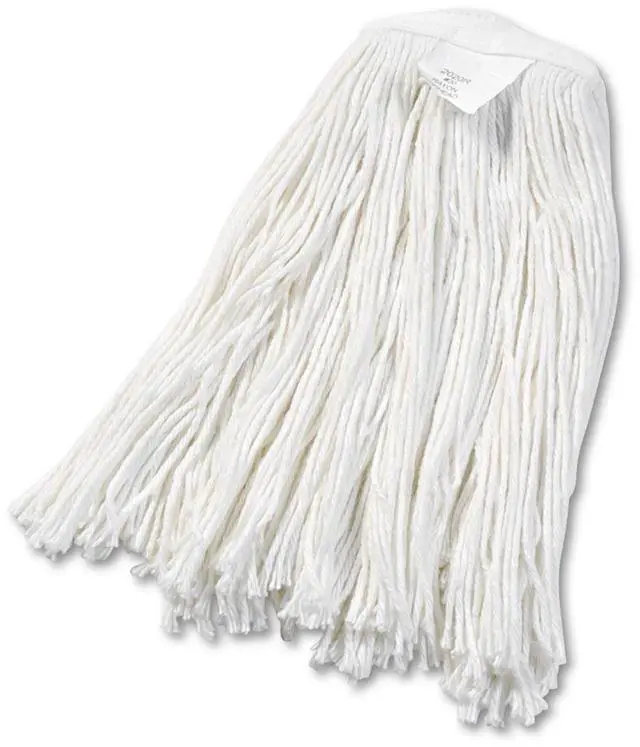 Alt view image 2 of 20 - Boardwalk Cut-End Wet Mop Head Rayon No. 20 White 2020REA