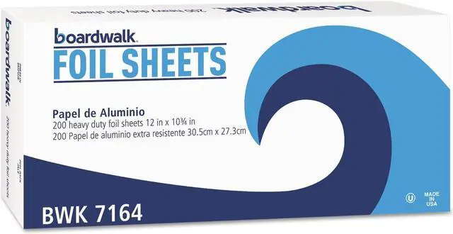 Alt view image 2 of 11 - Boardwalk - BWK 7164 - Pop-Up Aluminum Foil Sheets - 12 X 10 3?4* 12 Cartons Per Case (2, 400 Sheets Per Case)