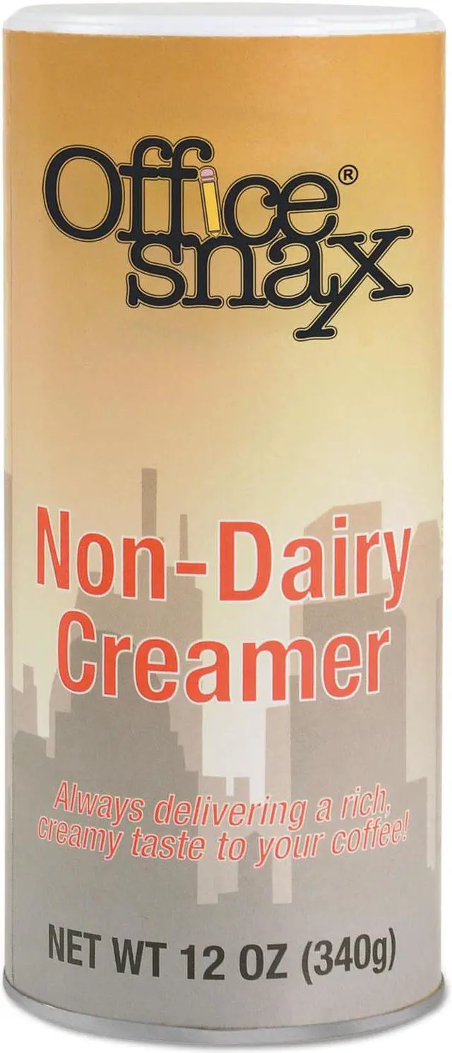 Alt view image 6 of 6 - Office Snax Reclosable Powdered Non-Dairy Creamer 12 oz Canister 3/Pack 00020G