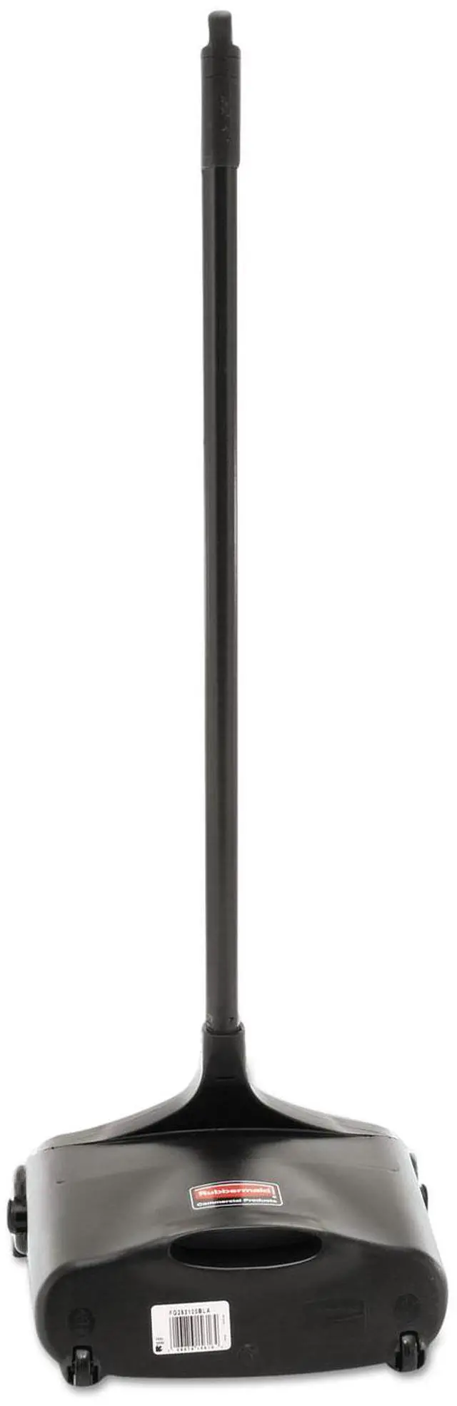 Alt view image 11 of 12 - Lobby Pro Upright Dustpan, w/wheels, 12 1/2 W, Polypropylene w/Vinyl Coat, Black