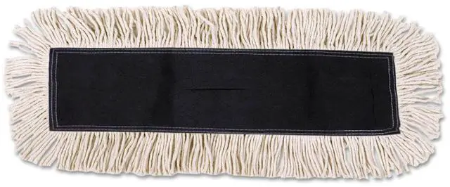 Alt view image 12 of 12 - Boardwalk Disposable Dust Mop Head w/Sewn Center Fringe Cotton/Synthetic 36w x