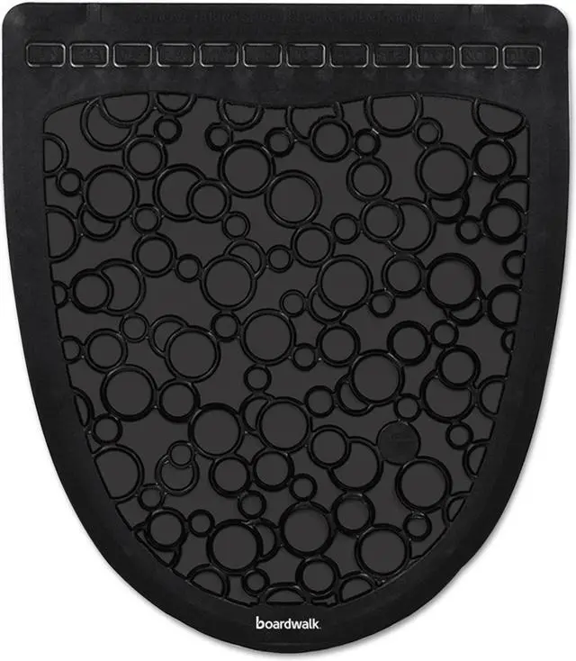 Alt view image 3 of 19 - Commode Mat 2.0, Rubber, 22 7/8 x 22, Gray/White, 6/Carton BWKCMGW
