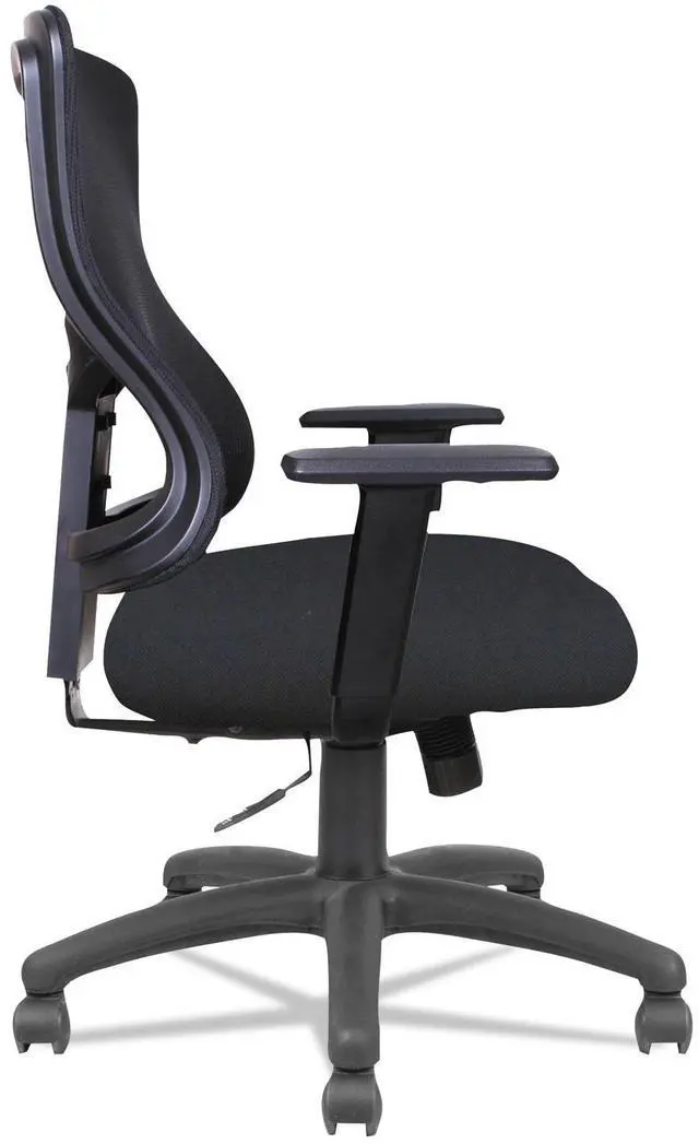 Alt view image 16 of 20 - Alera ALEELT4214F Elusion II Series Mesh Mid-Back Swivel/Tilt Chair with Adjustable Arms