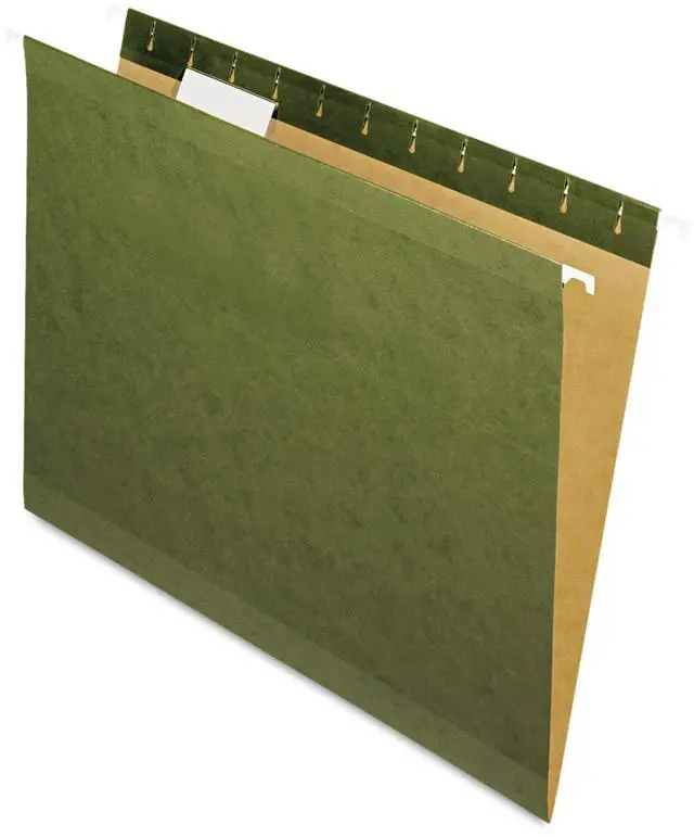 Main image of Pendaflex X-Ray Hanging File Folders 1/5 Tab Letter Standard Green 25/Box 415215