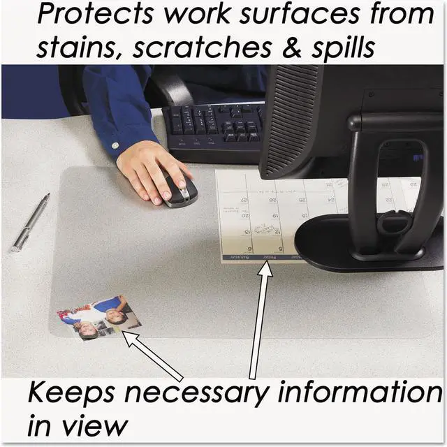 Alt view image 8 of 9 - Artistic KrystalView Desk Pad with Microban 22 x 17 Clear 6070MS