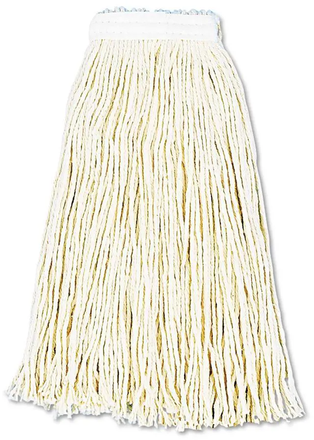 Alt view image 8 of 12 - Boardwalk Premium Cut-End Wet Mop Heads Cotton 16oz White 12/Carton 216CCT