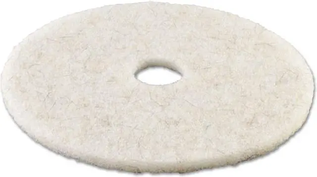 Alt view image 2 of 9 - Ultra High-Speed Natural Hair Floor Pads 17" Diameter White 5/Carton