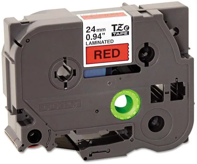 Alt view image 14 of 17 - Brother TZE451 24 mm (0.94") Black on Red tape for P-Touch 8 m (26.20 ft.)