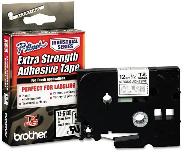 Alt view image 5 of 7 - Brother TZe-S135 Extra Strength Label Tape