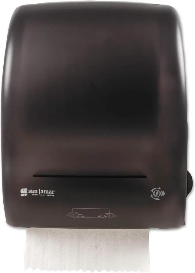 Alt view image 5 of 5 - San Jamar Simplicity Mechanical Roll Towel Dispenser 15.25" x 13" x 10.25" Black