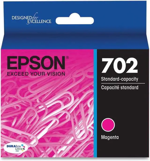 Alt view image 6 of 6 - Epson DURABrite Ultra Ink T702 Original Ink Cartridge - Magenta - Inkjet - Standard Yield - 300 Pages
