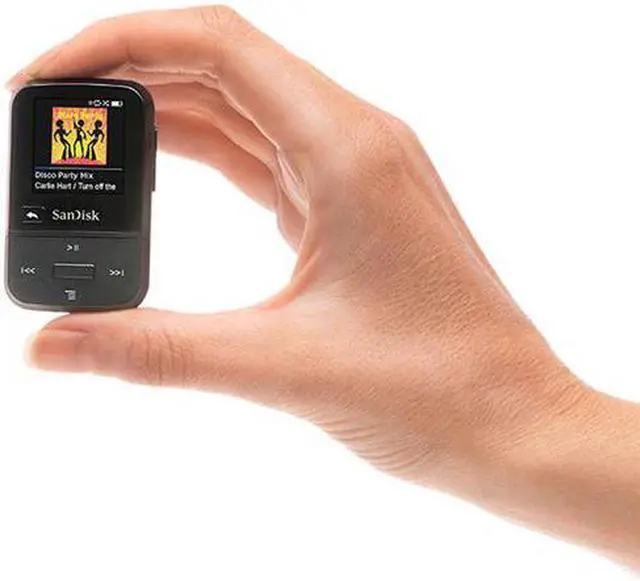 Alt view image 4 of 20 - SanDisk Clip Sport Go 32 GB Flash MP3 Player - Blue