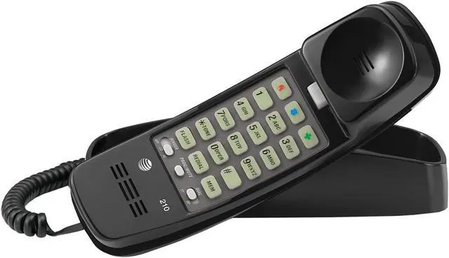 Alt view image 7 of 17 - 210BK Trimline Telephone Black