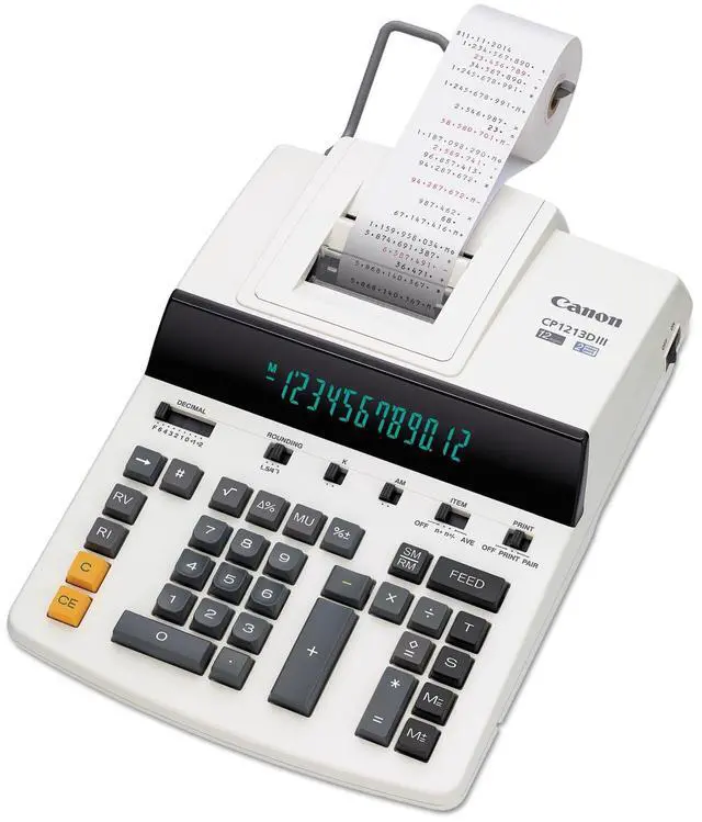 Alt view image 2 of 15 - Canon Calculator,Cp1213diii,Wh 9933B001
