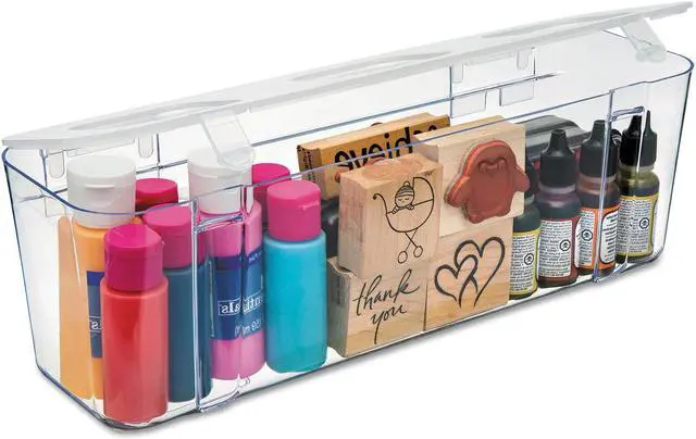 Alt view image 9 of 13 - Large Caddy Organizer Compartment-Clear
