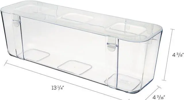 Alt view image 10 of 13 - Large Caddy Organizer Compartment-Clear