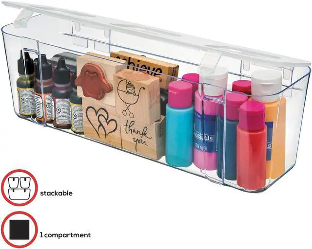 Alt view image 8 of 13 - Large Caddy Organizer Compartment-Clear