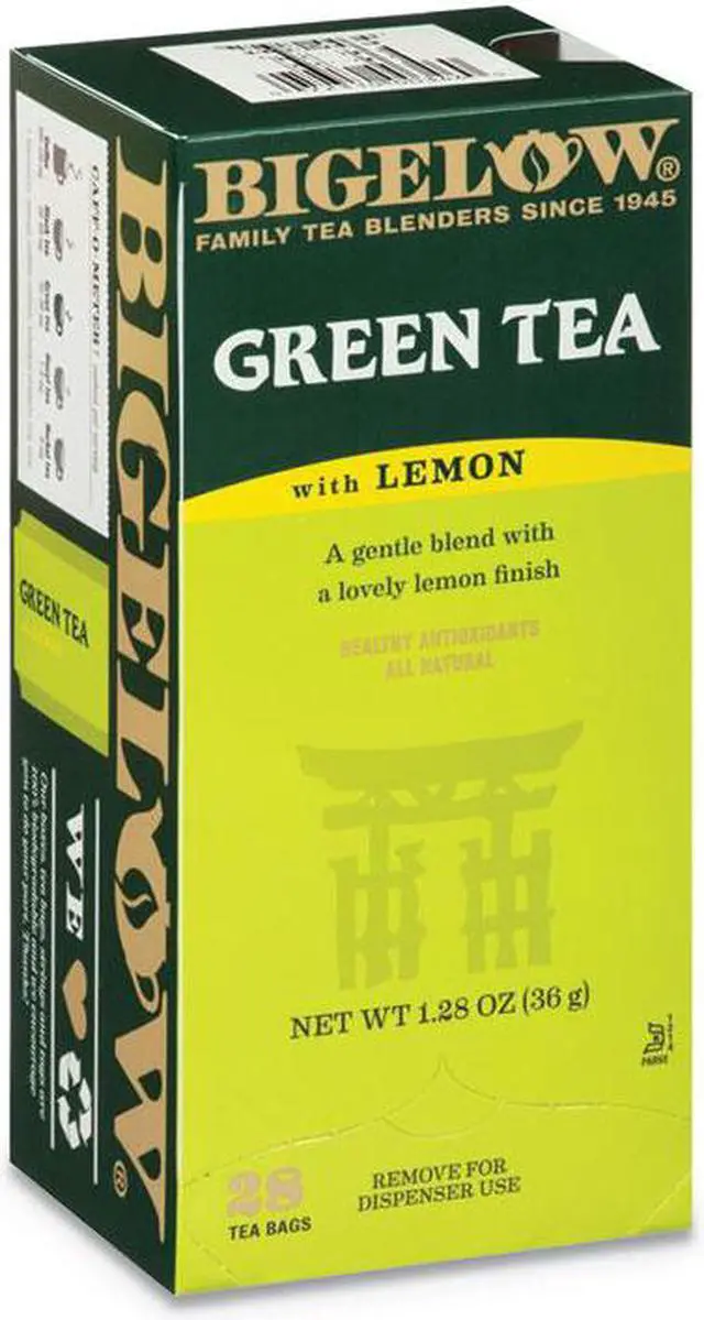 Main image of Green Tea with Lemon, Lemon, 0.34 lbs, 28/Box 10346