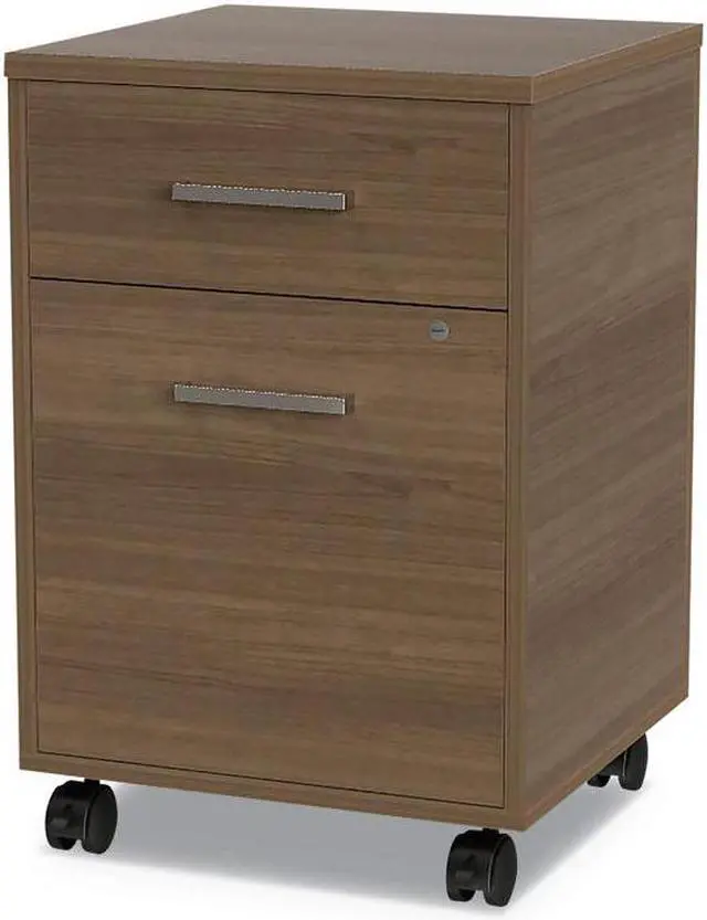 Main image of Linea Italia® Urban Mobile File Pedestal 16w x 15 1/4d x 23 3/4h Natural Walnut