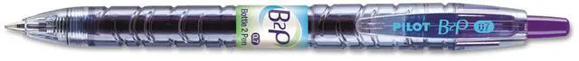 Alt view image 4 of 4 - Pilot B2P Bottle-2-Pen Recycled Retractable Gel Ink Pen Purple Ink .7mm 31622