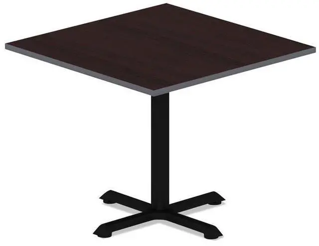 Alt view image 6 of 11 - Reversible Laminate Table Top, Square, 35 1/2 x 35 1/2, Espresso/Walnut