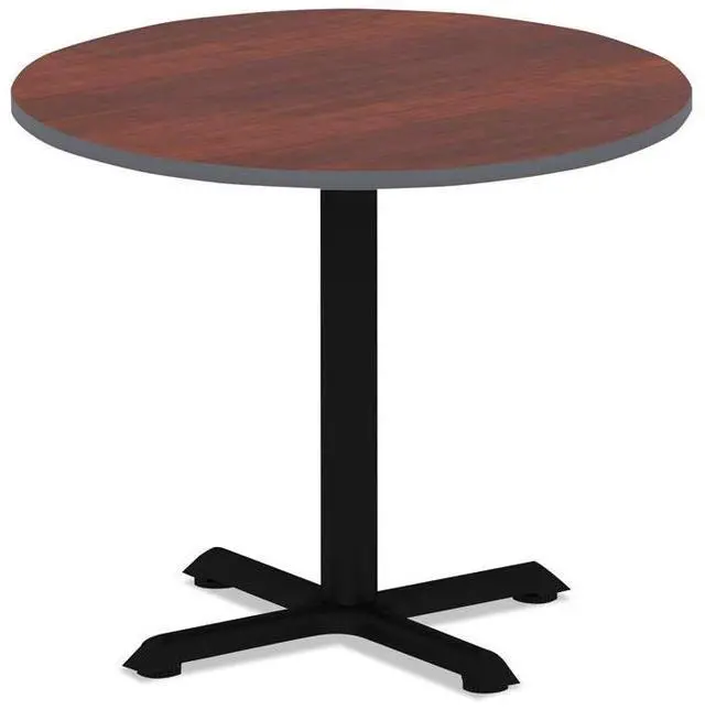 Alt view image 8 of 12 - Reversible Laminate Table Top, Round, 35 1/2 dia., Medium Cherry/Mahogany