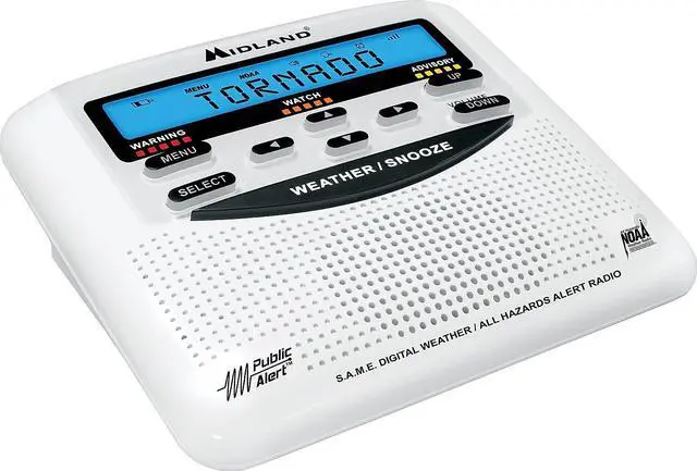 Alt view image 11 of 12 - Midland Weather Alert Radio With Alarm Clock