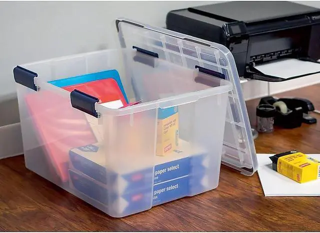 Alt view image 5 of 6 - Iris WEATHERTIGHT 46 Qt. Latch Lid Storage Bin 110455