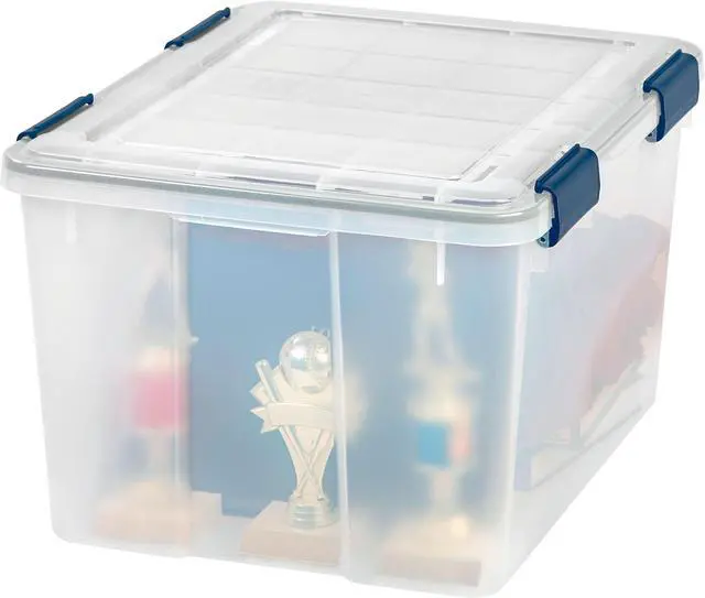 Alt view image 4 of 6 - Iris WEATHERTIGHT 46 Qt. Latch Lid Storage Bin 110455