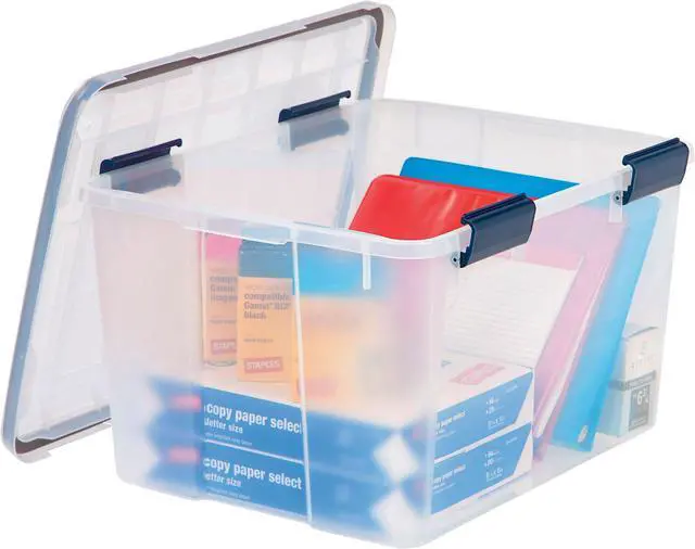 Alt view image 3 of 6 - Iris WEATHERTIGHT 46 Qt. Latch Lid Storage Bin 110455