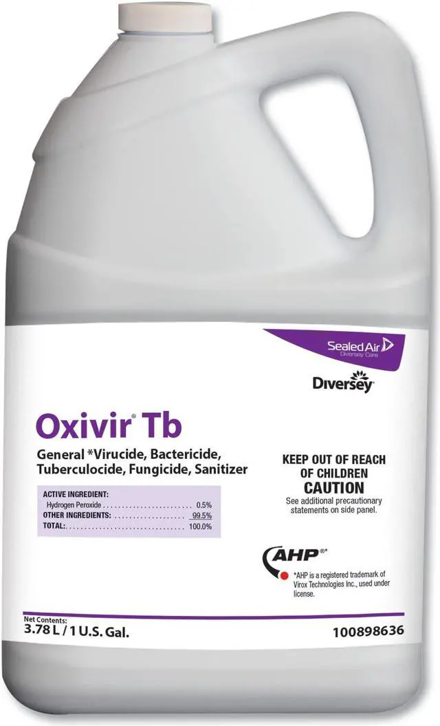 Alt view image 2 of 10 - Diversey 100898636 Cleaner and Disinfectant, 1 Gal.,PK4