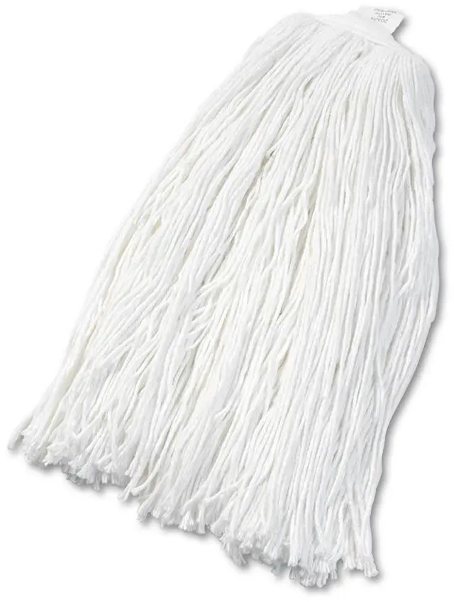 Main image of Boardwalk Cut-End Wet Mop Head Rayon No. 32 White 12/Carton 2032RCT