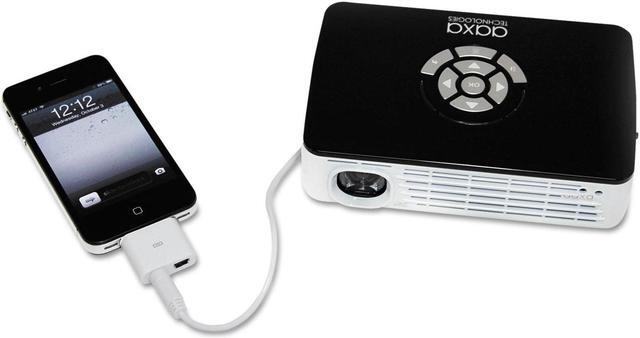 Alt view image 11 of 11 - AAXA P300 HD LED DLP Mini Portable Pico Projector with 500 LED Lumens, HDMI, Mini-VGA, and Media Player for Business and Home use