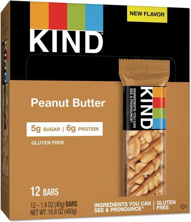 Nuts and Spices Bar, Peanut Butter, 1.4 oz, 12/Pack