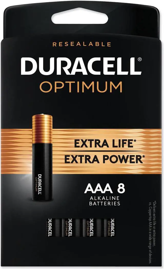 Alt view image 4 of 20 - Duracell Optimum AAA Batteries, Pack of 8