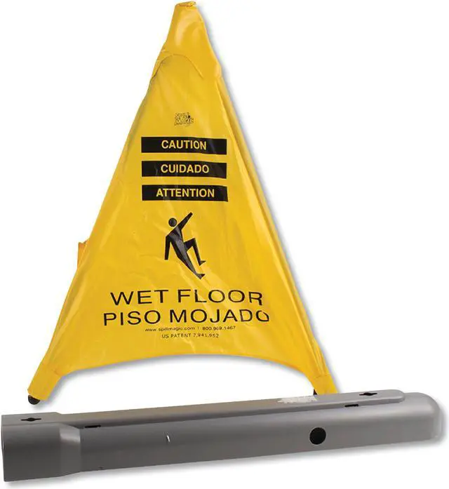 Main image of Spill Magic Pop Up Safety Cone, 3" x 2 1/2" x 30", Yellow 230SC