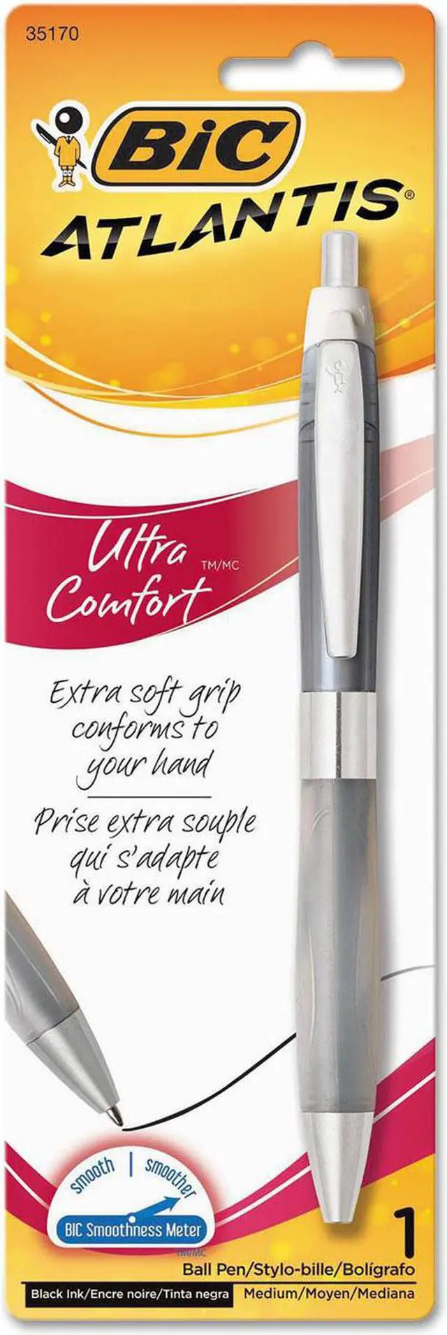 Alt view image 8 of 14 - Atlantis Ultra Comfort Ballpoint Pen 1/Pkg-Assorted Barrels