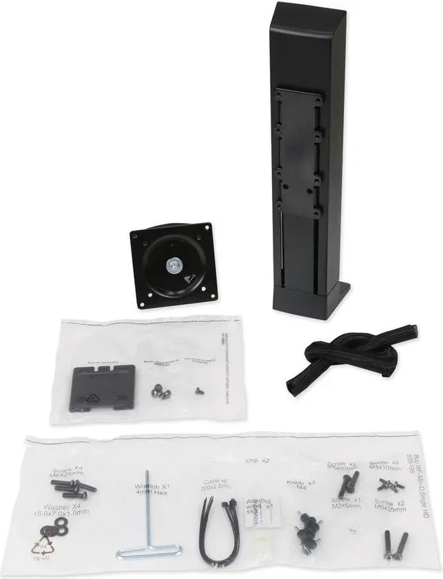 Alt view image 2 of 8 - Monitor Riser For 24" Monitors 30 Degree Tilt Black Supports 16 lb 97935085