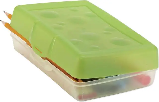 Alt view image 2 of 8 - Storex Pencil Box 8.38" x 5.63" x 2.5" Assorted 61605U12C