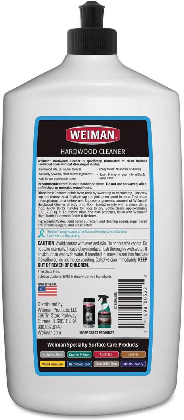 Alt view image 8 of 10 - WEIMAN Hardwood Floor Cleaner 32 oz Squeeze Bottle 522EA