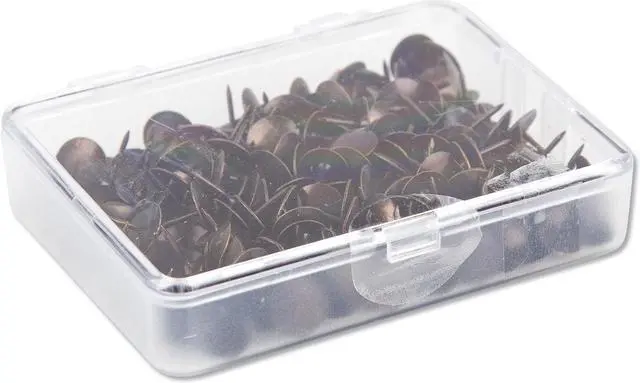 Alt view image 2 of 13 - U Brands Fashion Sphere Push Pins Plastic Clear 7/16" 100/Pack 3089U06-24