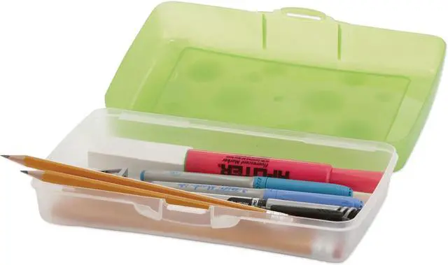 Alt view image 3 of 8 - Storex Pencil Box 8.38" x 5.63" x 2.5" Assorted 61605U12C