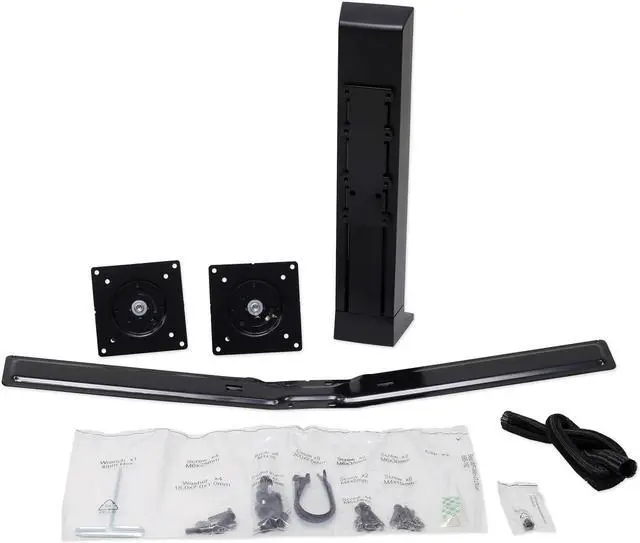 Alt view image 3 of 13 - Ergotron 97-934-085 WorkFit Dual Monitor Kit, universal