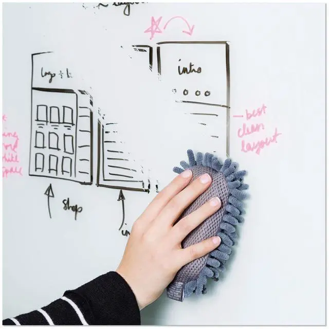 Alt view image 5 of 8 - U Brands Microfiber Shag Dry Erase Board Eraser 2 1/2 x 5 x 1 582U04-16